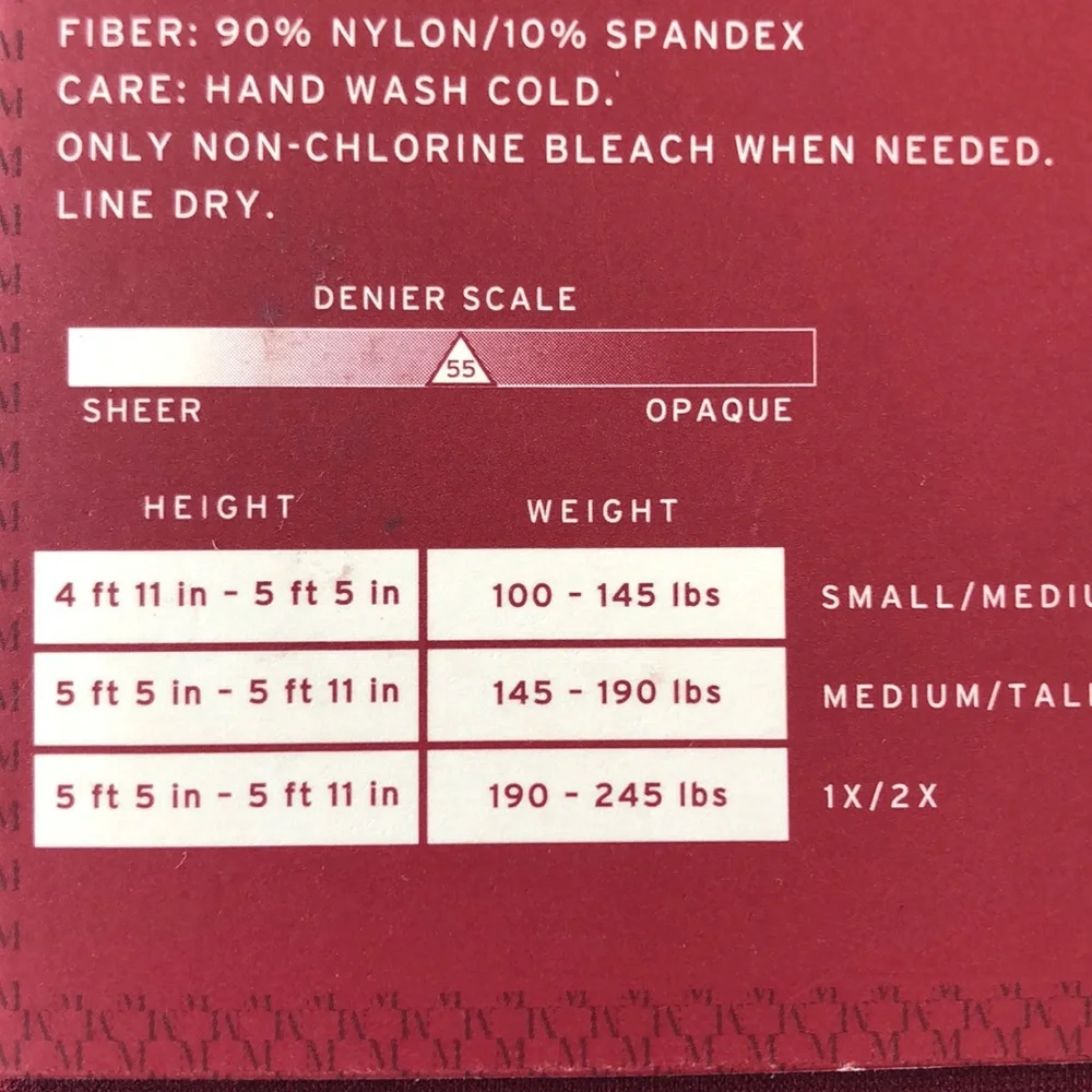 - Merona S/M Red Opaque Tights! NEW!